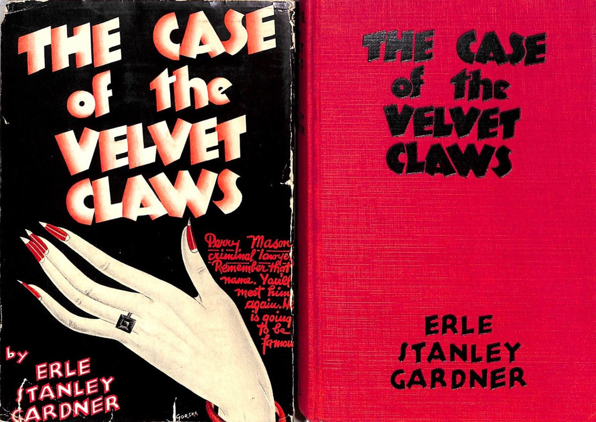 "The Case Of The Velvet Claws" 1933 GARDNER, Erle Stanley