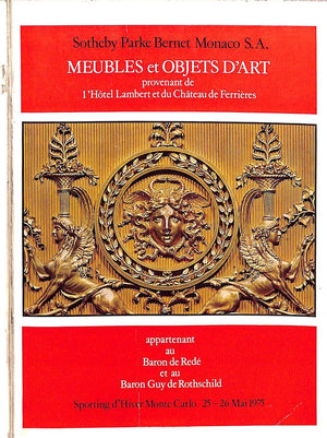 "Meubles et Objets d'Art Provenant de l'Hotel Lambert et du Chateau de Ferrieres" 1975