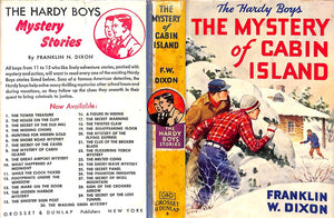 "The Mystery Of Cabin Island" 1952 DIXON, Franklin W.