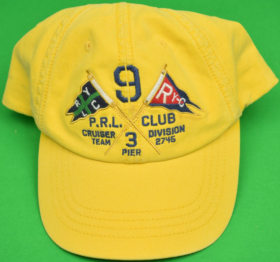 "Polo Ralph Lauren Yellow RLYC Yachting Cap" (SOLD)