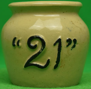 "21" Club (Condiment) Jar (SOLD)