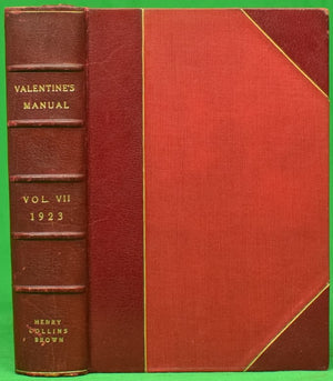 "Valentine's Manual Of Old New York (1923)" 1927 BROWN, Henry Collins