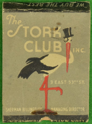 The Stork Club Matchbook