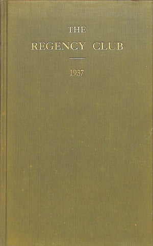 "The Regency Club 1937"