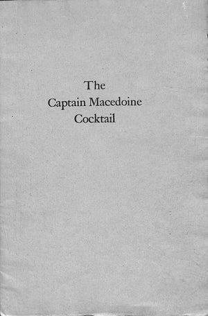 "The Captain Macedoine Cocktail" MCFEE, William