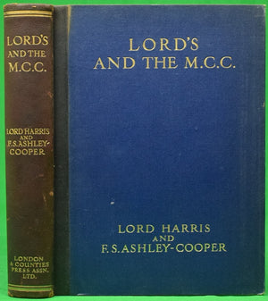 "Lord's & The M.C.C." 1914 HARRIS, Hon. Lord