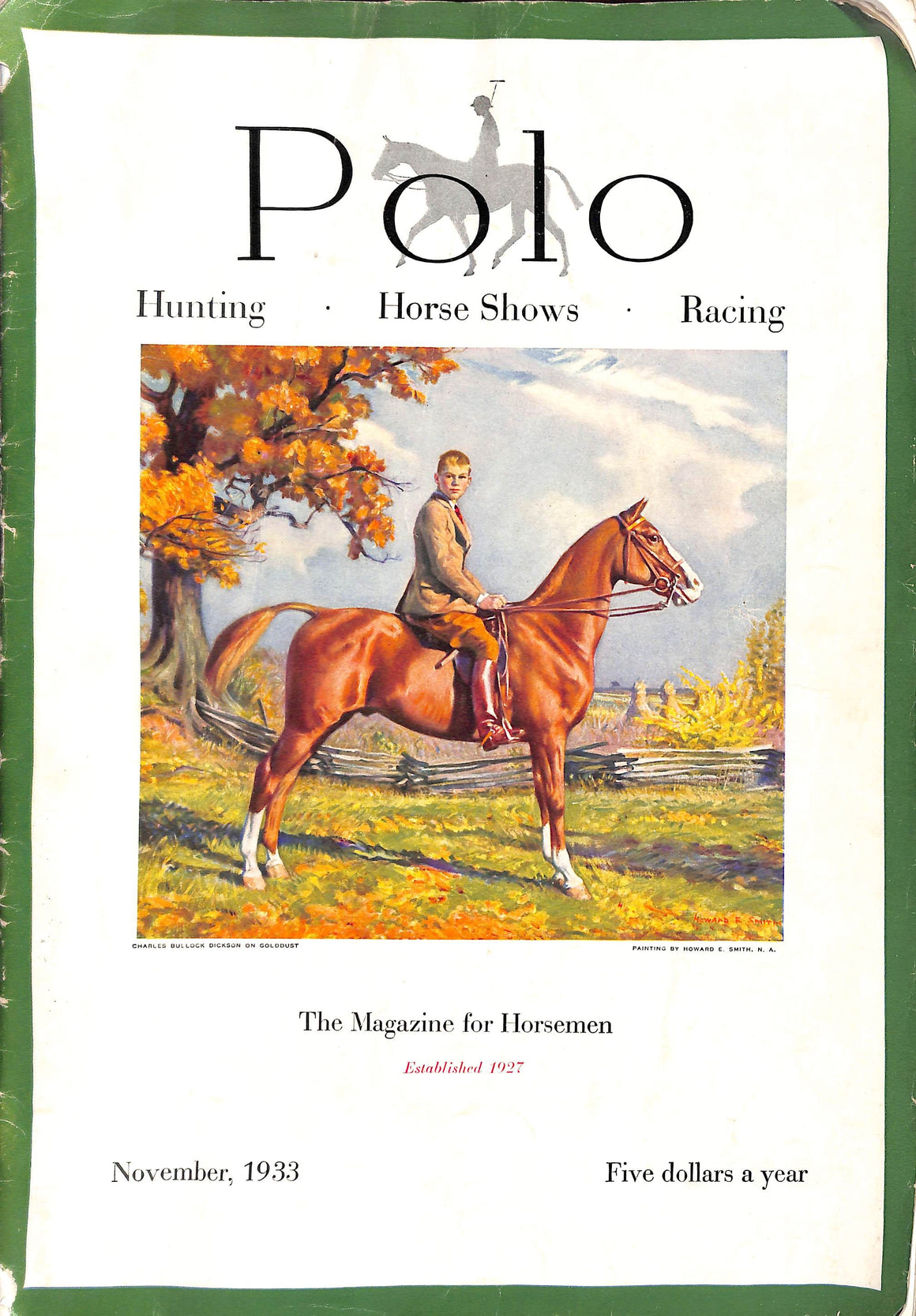"Polo: The Magazine for Horsemen - November, 1933"