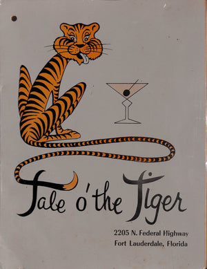 "Tale O' The Tiger Menu" (SOLD)