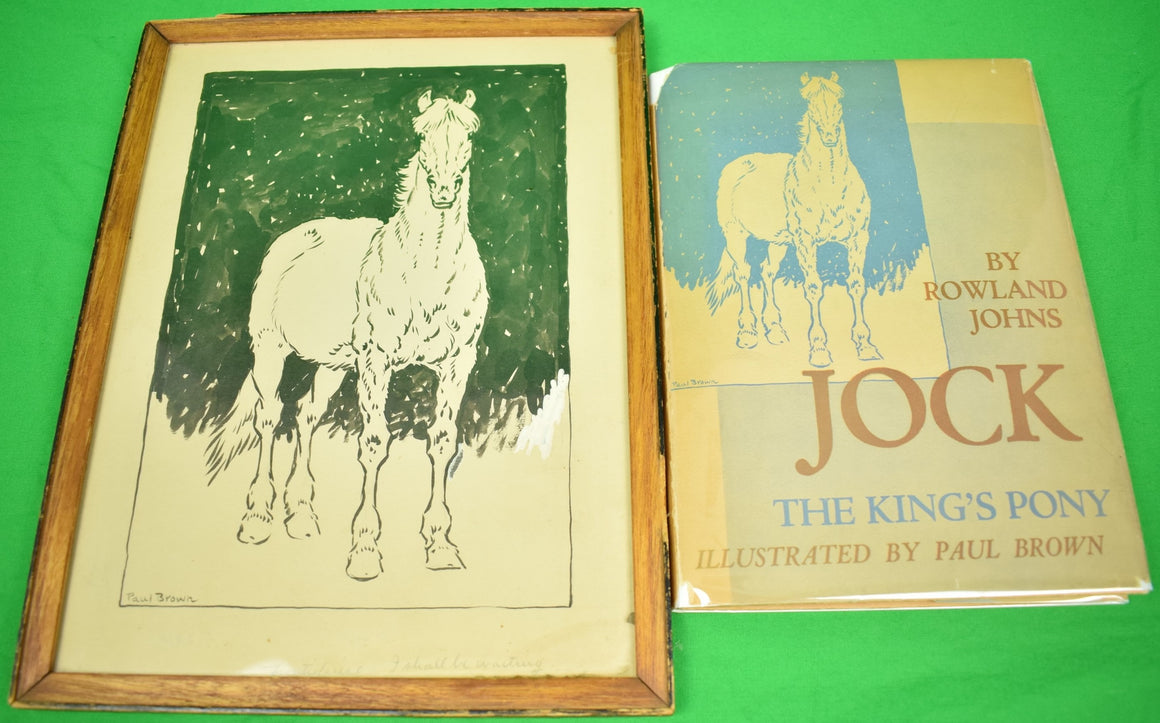 "Jock: The King's Pony w/ Original Cover Artwork by Paul Brown" 1936 Rowland Johns