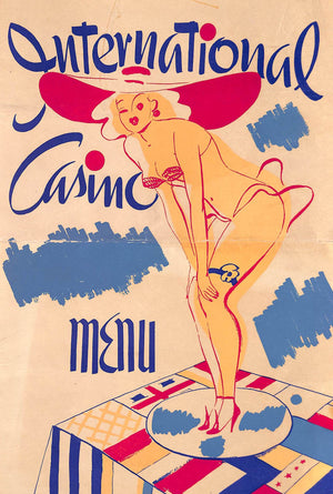 "International Casino Menu" 1938