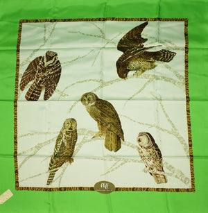 "Abercrombie & Fitch "Owl" Silk Scarf" (New w/ A&F Tag) (SOLD)