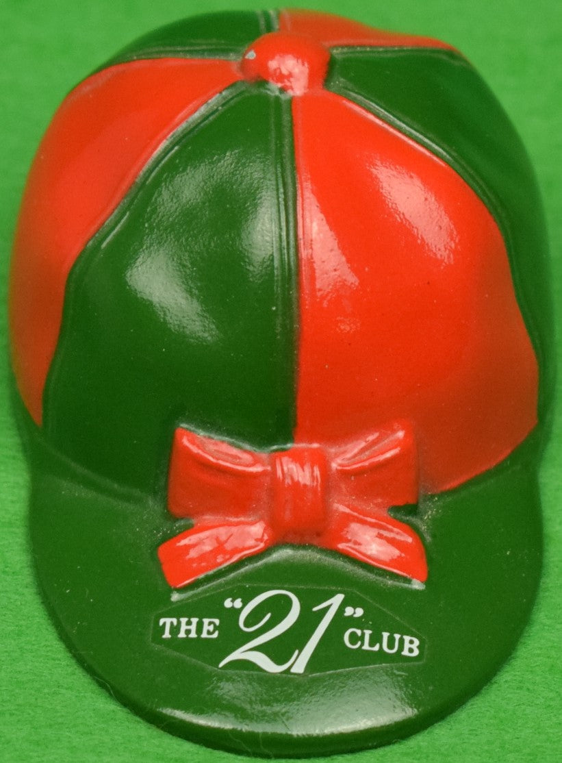 "21" Club Red/ Green Jockey Cap Bottle Opener (SOLD)
