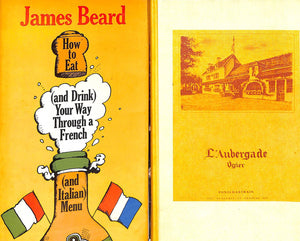 "How To Eat (and Drink) Your Way Through A French (And Italian) Menu" 1971 BEARD, James (SIGNED) (SOLD)