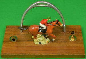 Jockey w/ Horseshoe Desk Pen Set