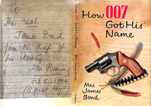 "How 007 Got His Name" 1966 BOND, Mary Wickham (INSCRIBED To Dick Cavett)