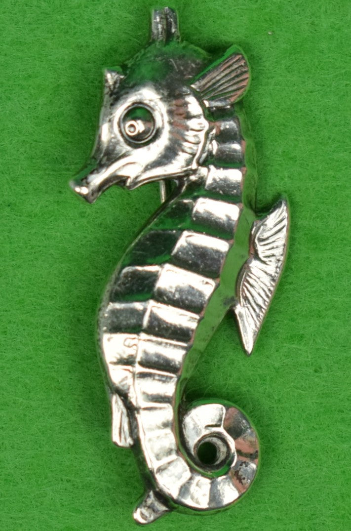 Sterling Seahorse Danish Brooch