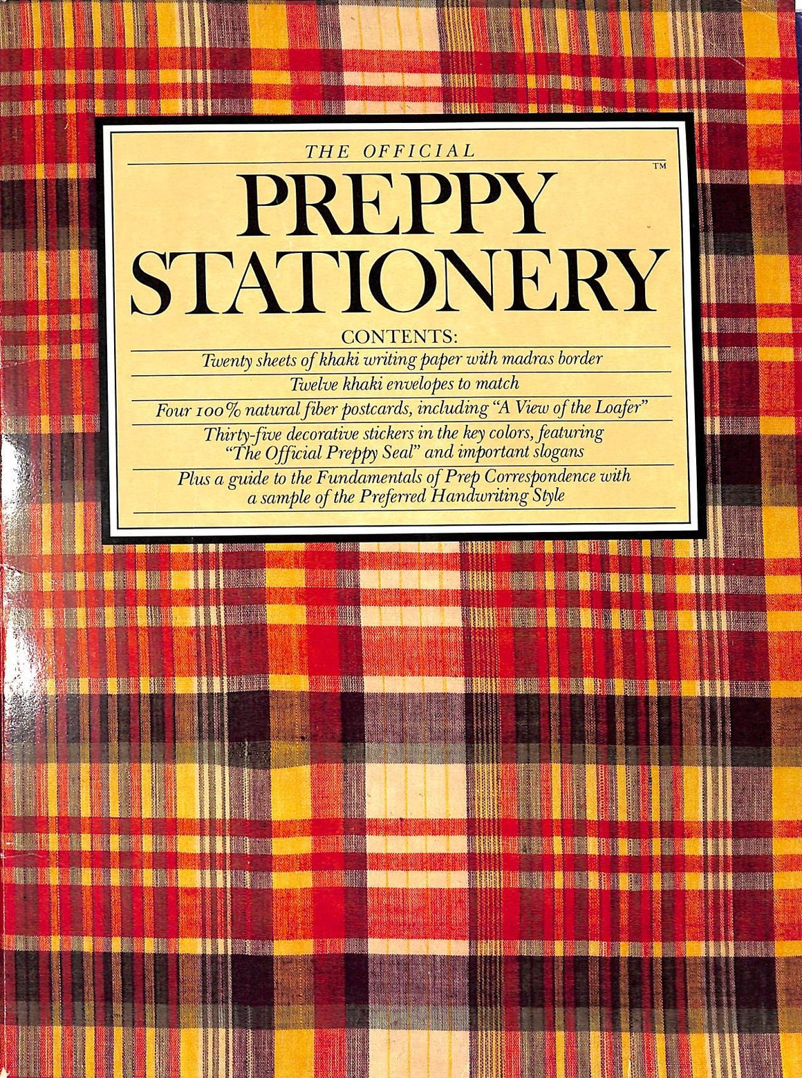 "The Official Preppy Stationery c1981 Folder" (SOLD)