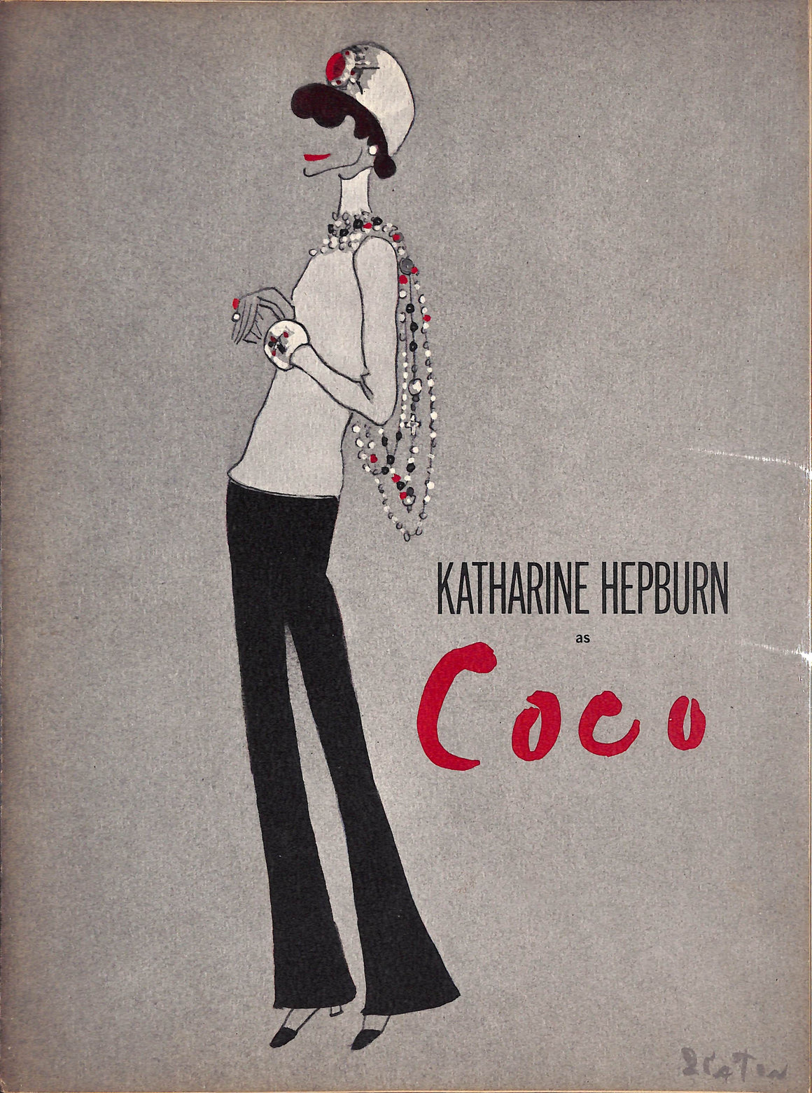 "Katherine Hepburn as Coco- Theatre Programme" 1969 (SIGNED)
