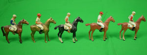 "Set x 5 Lead Horses w/ 2 Polo Players & 3 Jockeys"