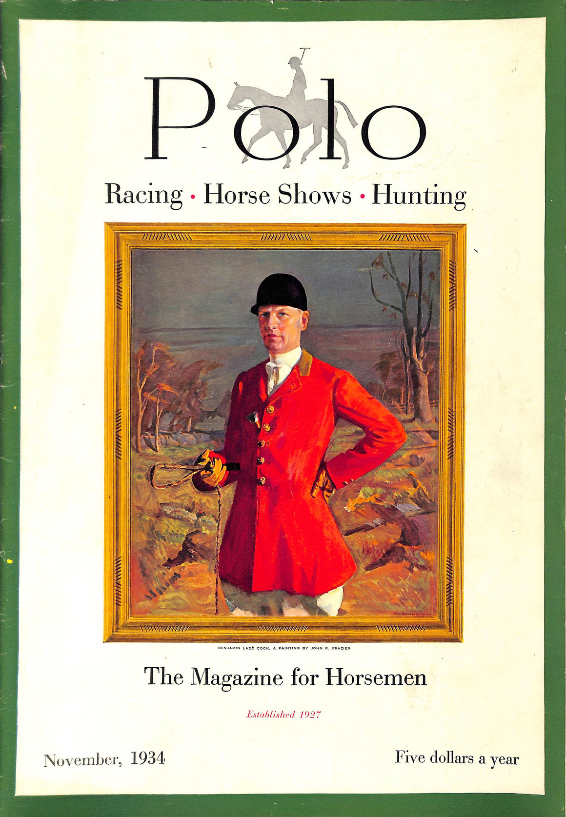"Polo Magazine" November, 1934 VISCHER, Peter [editor]