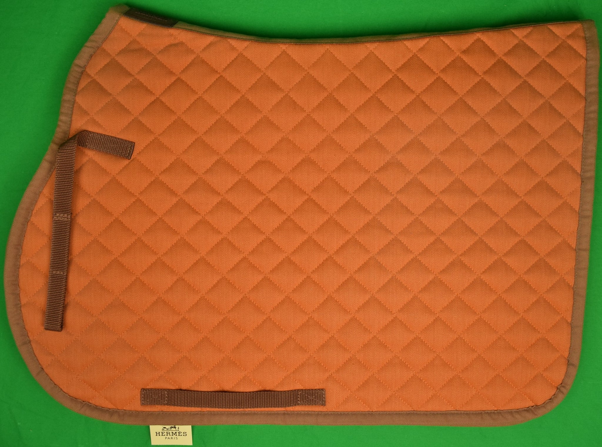 Hermes Saddle Box Orange Recycled Kraft Paper / Leather / Aluminum