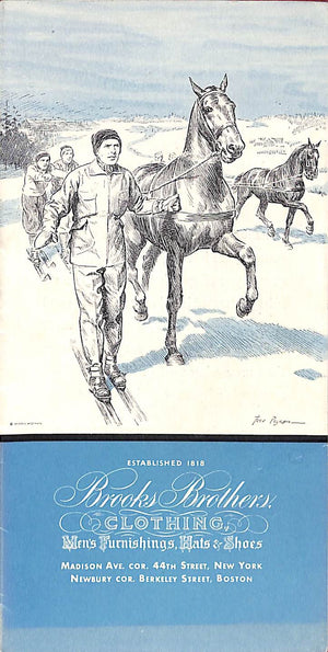 "Brooks Brothers 'Winter' Clothing Flyer" (SOLD)