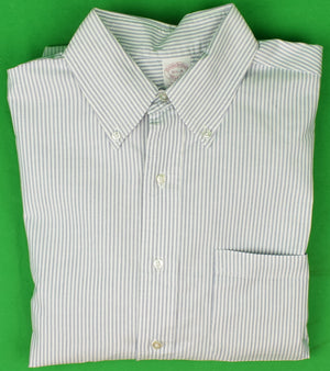 "Brooks Brothers OCBD Blue/ White Candy Stripe Dress Shirt" Sz: 16 1/2-4 (SOLD)