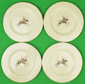"Set x 4 Paul Brown c1962 Polo Player Dishes"