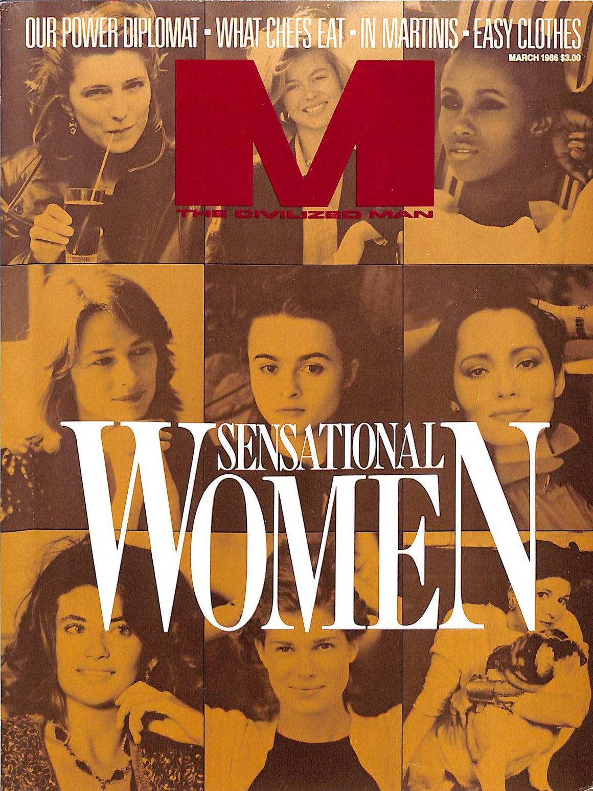 "M The Civilized Man: Sensational Women" March 1986