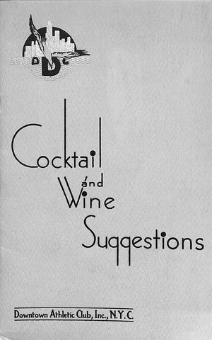 "Cocktail And Wine Suggestions"