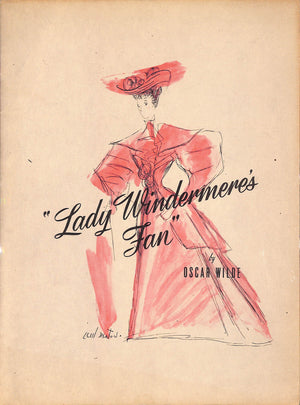 "Lady Windermere's Fan Theatre Programme" 1946 WILDE, Oscar