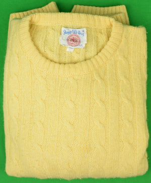 "J. Press Shaggy Dog Yellow Cable Crewneck Sweater" Sz: 42 (SOLD)