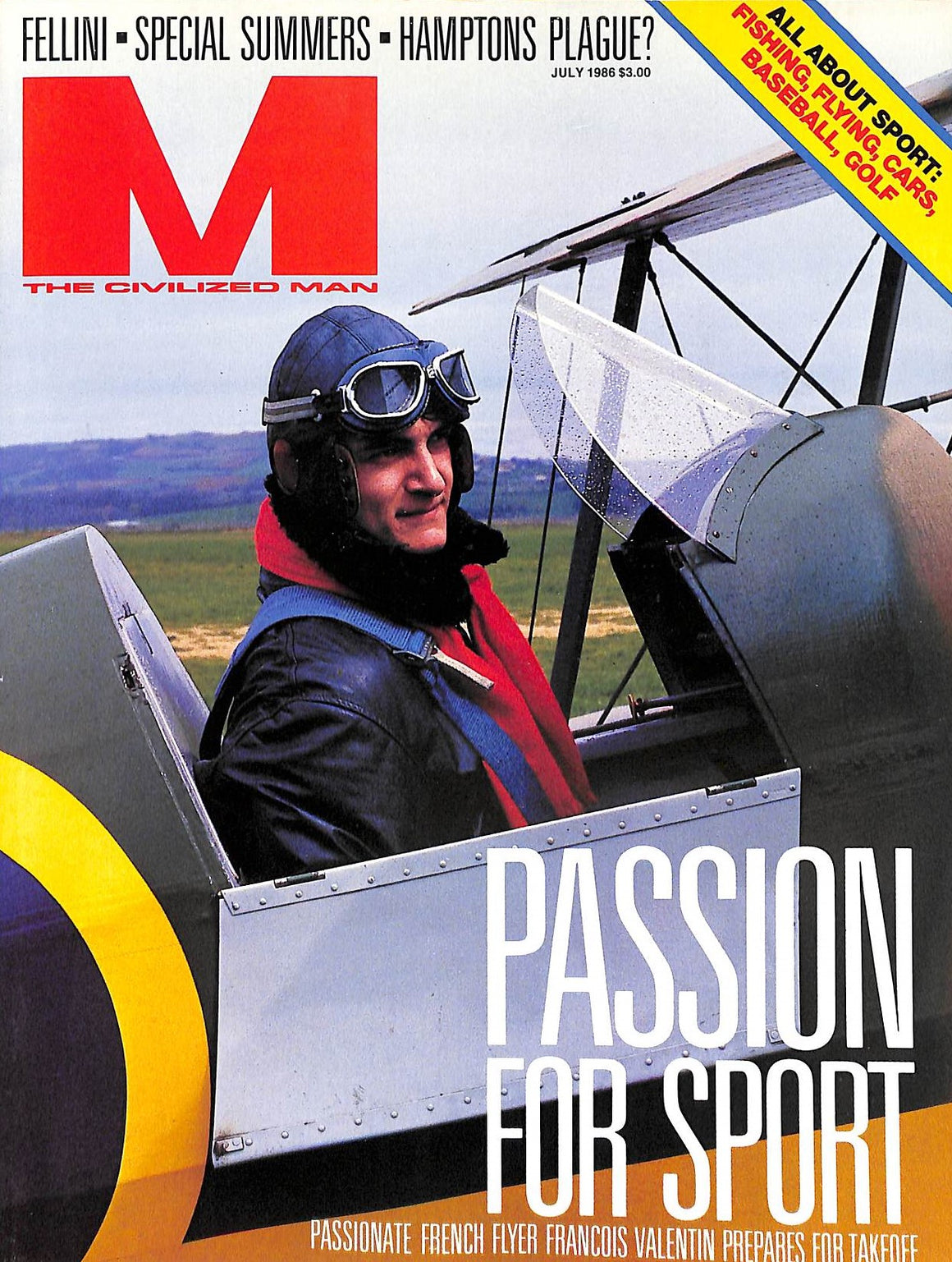 "M The Civilized Man: Passion for Sport" July 1986