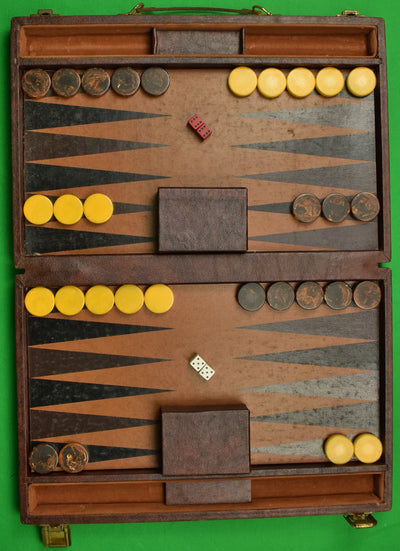 "Vintage Backgammon Board Set"