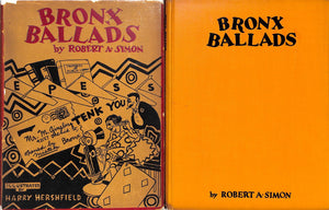 "Bronx Ballads" 1927 SIMON, Robert
