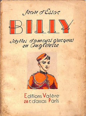 "Billy: Idylles D'Amour Grec En Angleterre" 1938 D'ESSAC, Jean