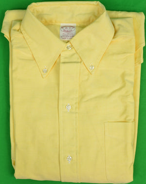 "Brooks Brothers Yellow OCBD Shirt" Sz 15-3 (New/ Old Deadstock w/ BB Tag) (SOLD)