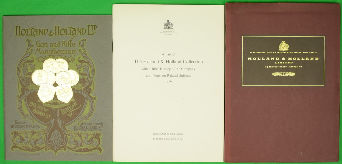 "A Part Of The Holland & Holland Collection w/ A Brief History Of The Company And Notes On Related Subjects" 1976