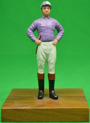 "21" Club Lavender Jockey Paperweight