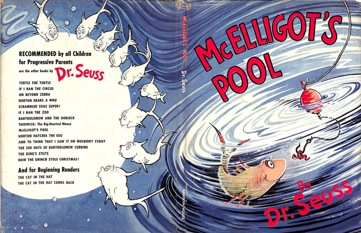 "McElligot's Pool" 1958 Dr. Seuss 1st Edition/ 2nd Printing w/ VG+ DJ (SOLD)