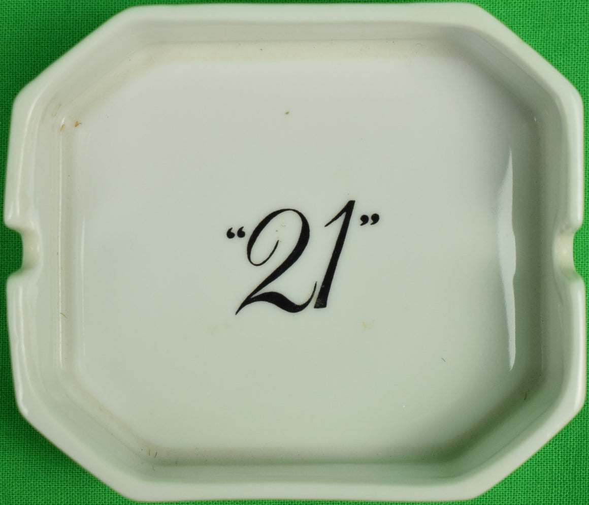 The "21" Club Porcelain Ashtray (SOLD)