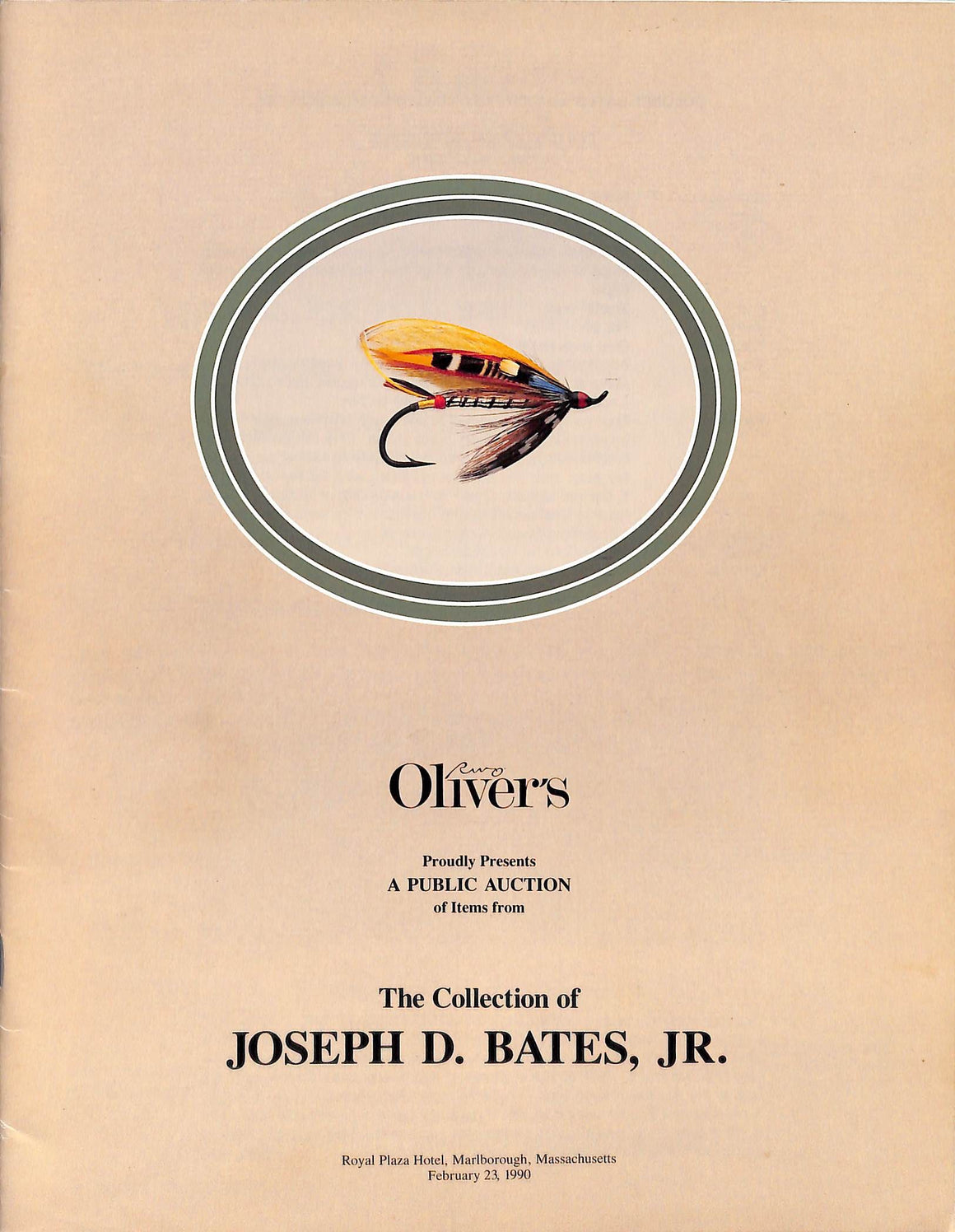 "Joseph D. Bates, Jr. Collection Public Auction: February 23, 1990"
