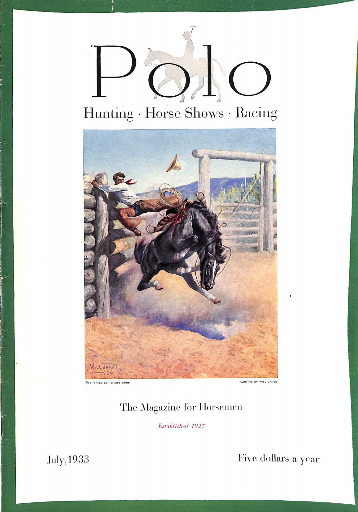 "Polo: The Magazine for Horsemen" July 1933