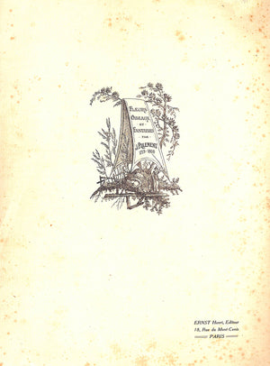 "Fleurs Oiseaux Et Fantaisies 1719-1808" PILLEMENT, J.