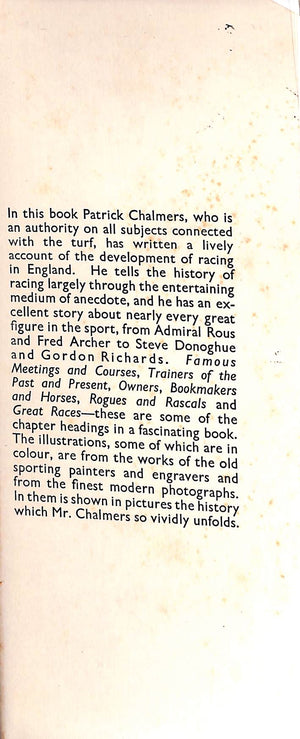 Racing England by Patrick Chalmers