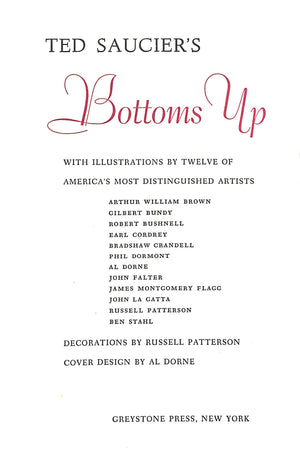 "Ted Saucier's Bottoms Up" 1962 (SOLD)