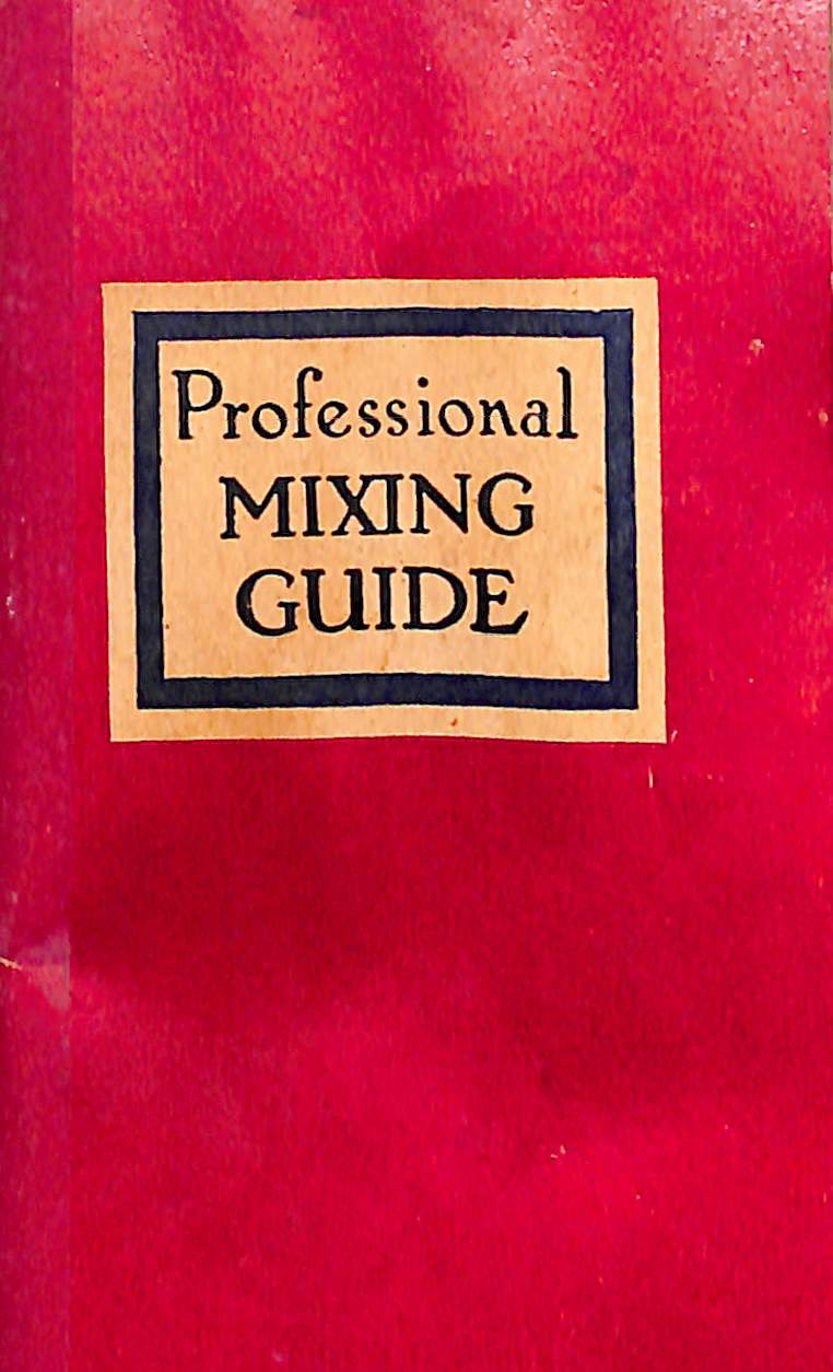 "Professional Mixing Guide" 1947
