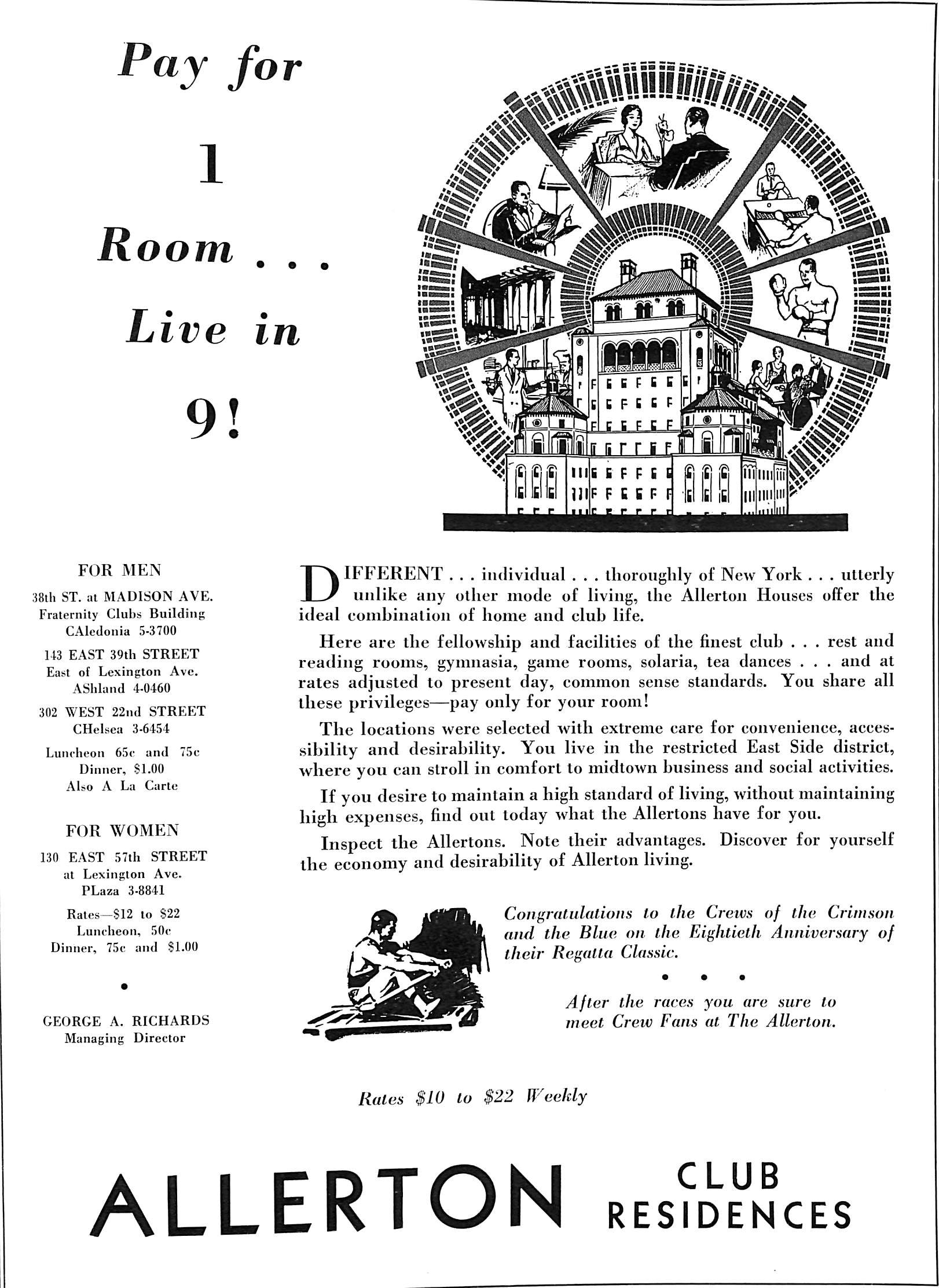 "Harvard Yale Regatta" June 24th 1932 (SOLD)