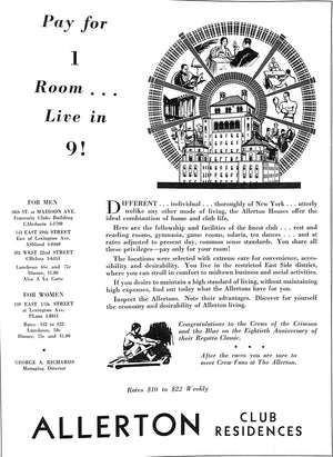 "Harvard Yale Regatta" June 24th 1932 (SOLD)