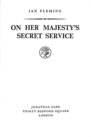 On Her Majesty's Secret Service by Ian Fleming